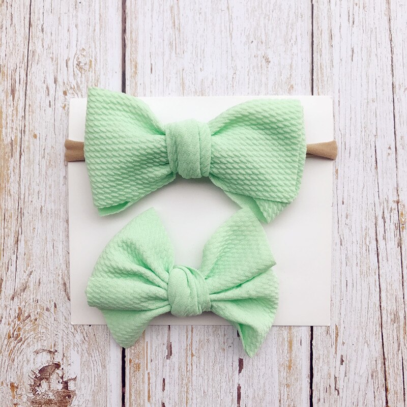 2 pçs/lote 5'Baby Bagunçado de Tecido Arco Cabeça + Recém-nascidos Grande Arco de Cabelo Menina clipe Arcos de Cabelo Turbante Headwrap Infantil Bebes Bowknot Tie