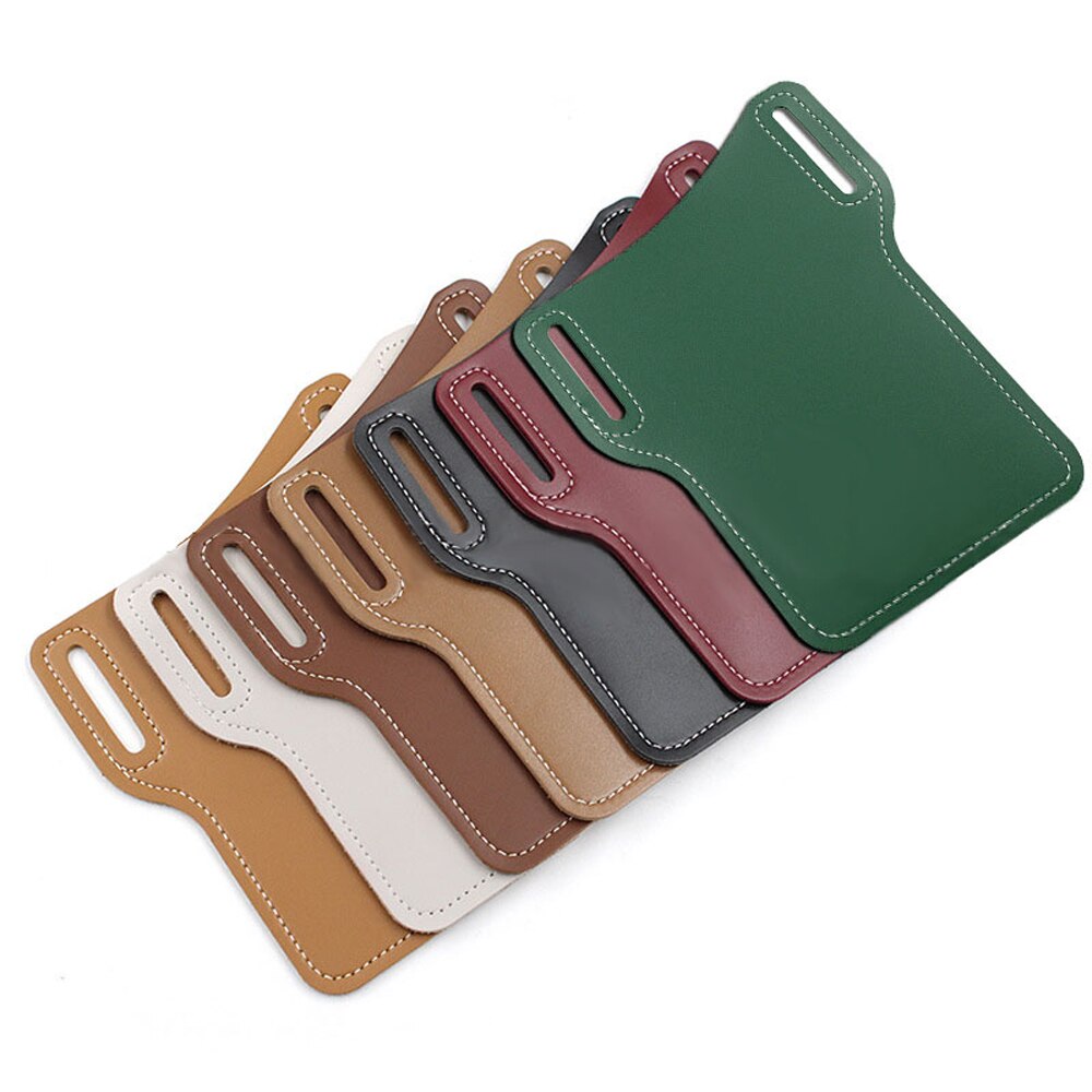 Men Cellphone Loop Holster Case Belt Waist Bag Props PU Leather Purse Phone Wallet Vintage Belt Mobile Phone Protective Sheath