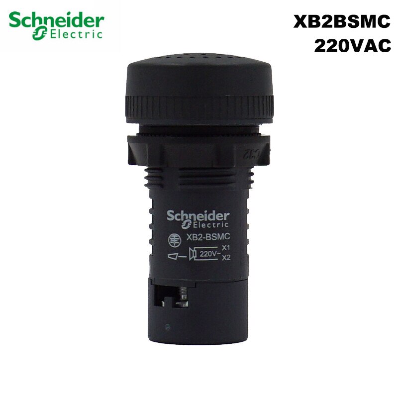 Schneider Electric XB2BSBC 24VAC/DC buzzer black XB2-BSMC 220VAC 50/60HZ continuous sound opening size 22mm brand original