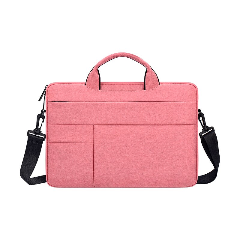 Waterproof Laptop Shoulder Messenger Bag Notebook Case Cover Computer Briefcase for 13 14 15 inch MacBook Pro Air Retina HP: Pink / 13.3-inch