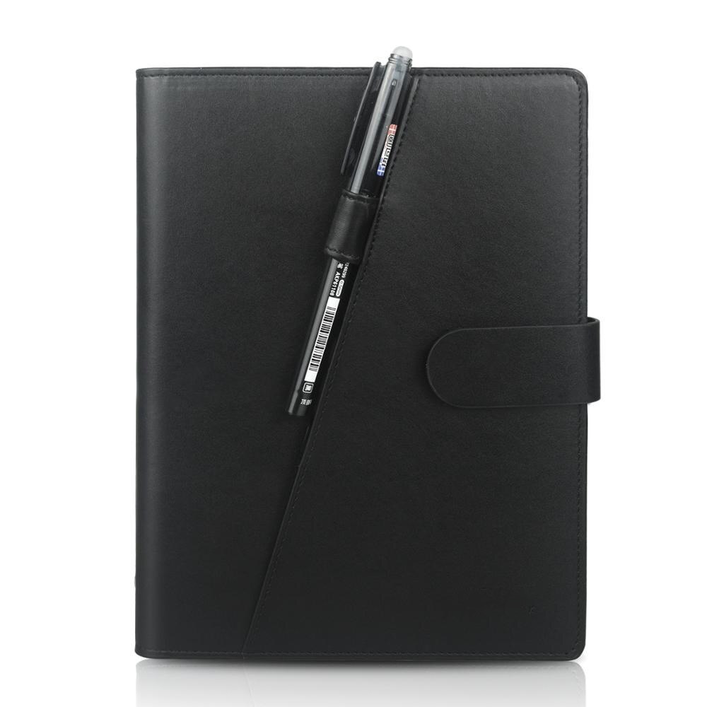 Smart Erasable Notebook Leather Paper Reusable Wirebound Notebook Cloud Storage Flash Storage Lined With Pen: Color 2