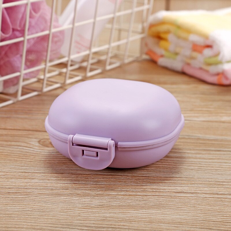 Travel Soap Box,Soap Bar Holder Dish Container Case,Leak Proof,Portable,Best for Bathroom,Shower,Gym,School,Camping,Vacation,: Purple