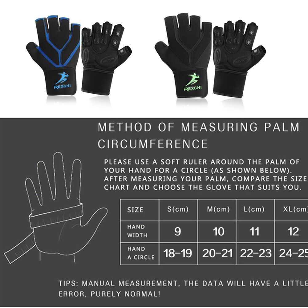 Gym Fitness Gloves Weight Lifting Unisex Crossfit Workout Bodybuilding dumbbell Half Finger Hand Protector exercise gloves