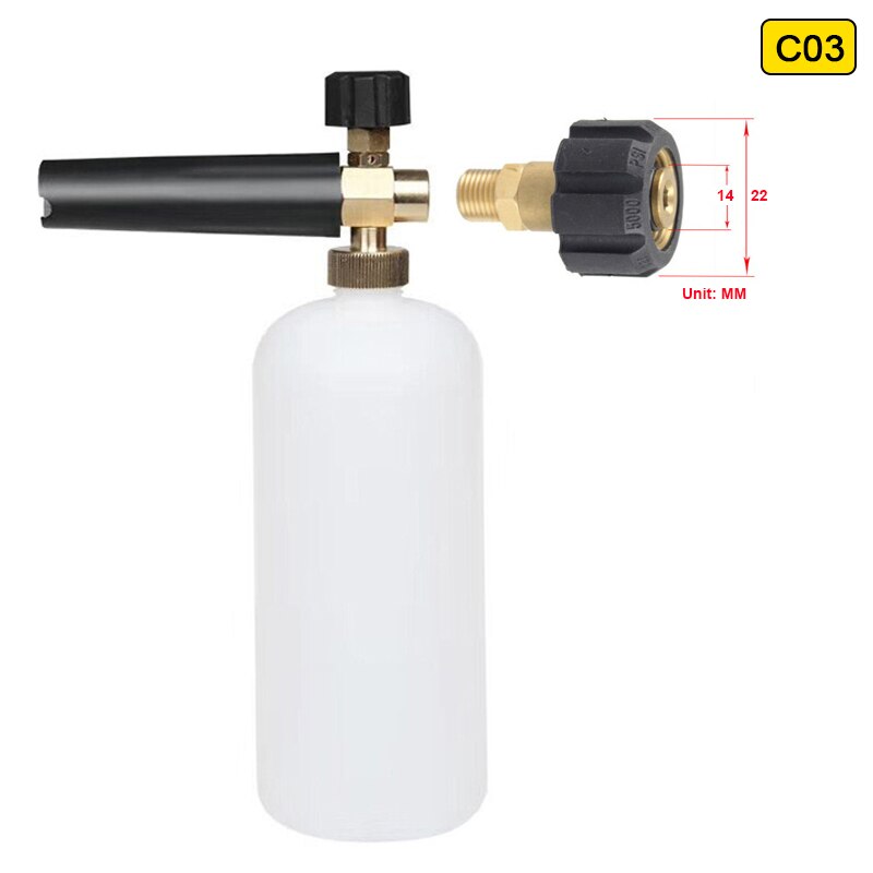 High Pressure Washer Snow Foam Lance Foam Cannon For Karcher Daewoo Hammer Huter Makita Bosch Parkside Lavor Stihl Car Wash: C03