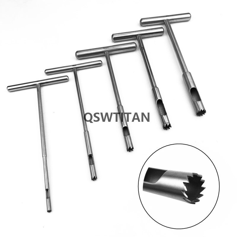 Bone Screw Extractor T-Handle Orthopedics T-Handle Hollow Mill For Removal Orthopedics Instrument