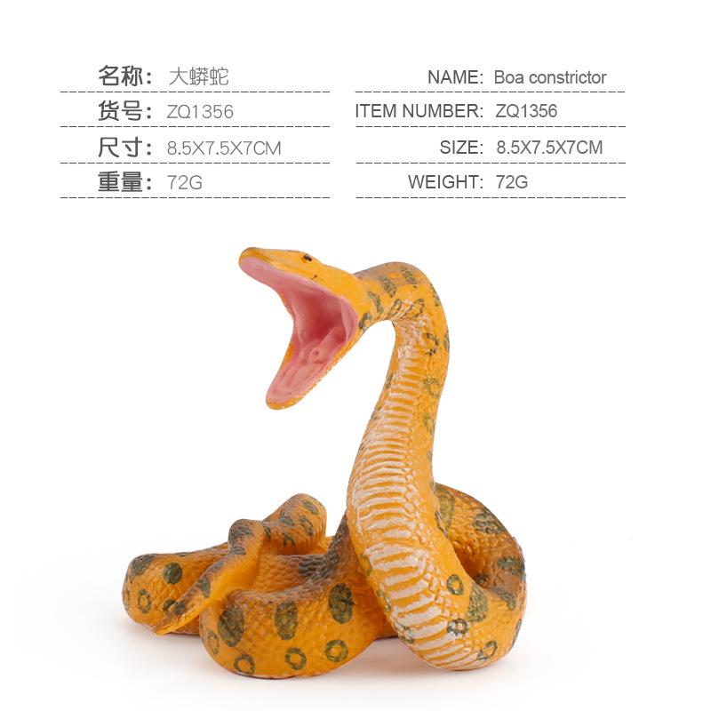 Animals Growth Cycle Life Cycle Model Set Children Cognitive Cobra Toy Accessories Mini Animal Child PVC Figures Dolls Toys For: 07