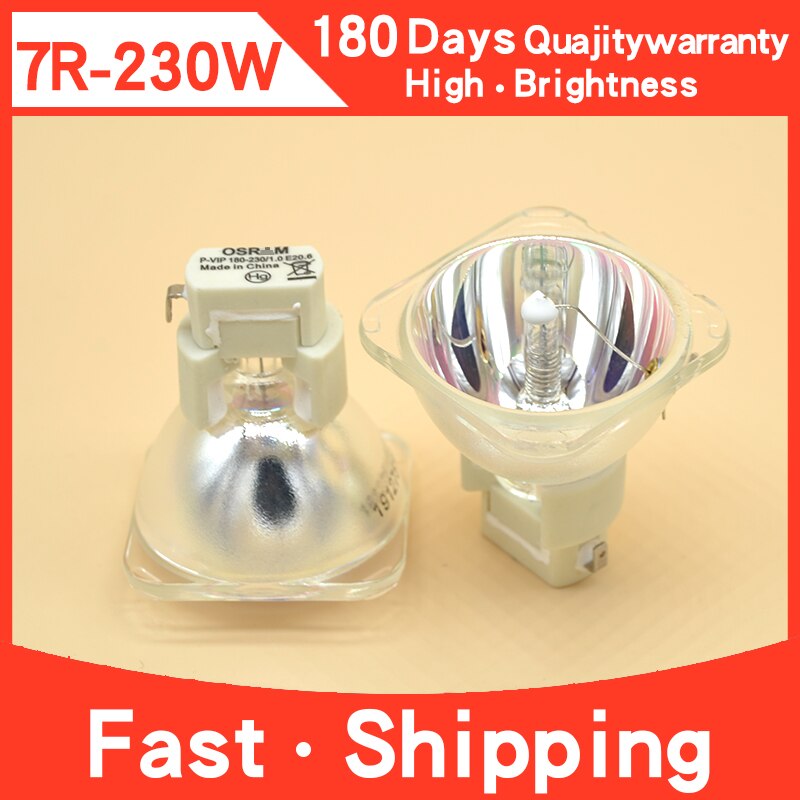 1 PCS 7R 230W/P-VIP 180-230/1.0 E20.6 for Moving Head Beam Lamp Bulb Stage Studio 7R Lamp