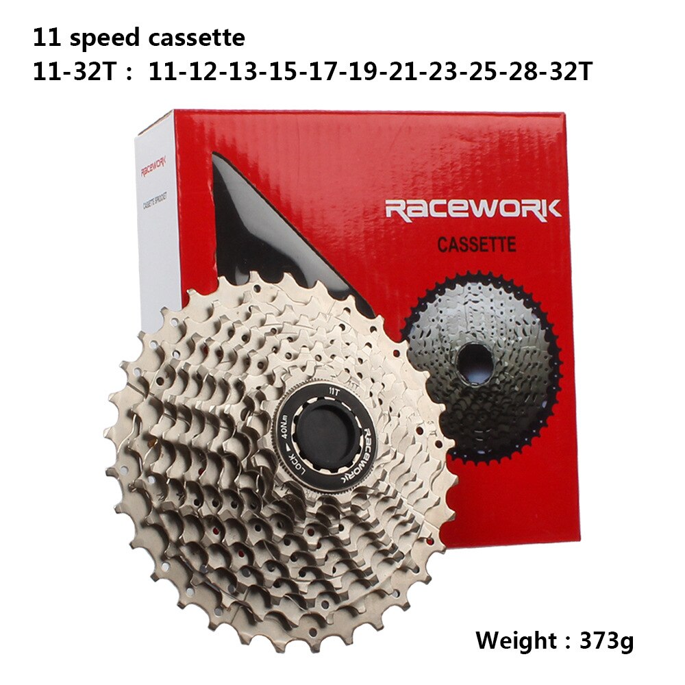 Road Bike Cassettes 11 Speed 11-28T Gold Cassette BMX Cycling Bicycle FreeWheel Aluminum and Steel Flywheel 11-32T: Silver11-32T