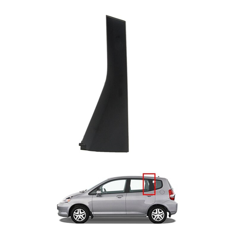 Car Rear Window C Pillar Decorative Cover for Honda FIT JAZZ GD1 GD3 2003-2008 Door Outer Pillar Garnish Trim Panel