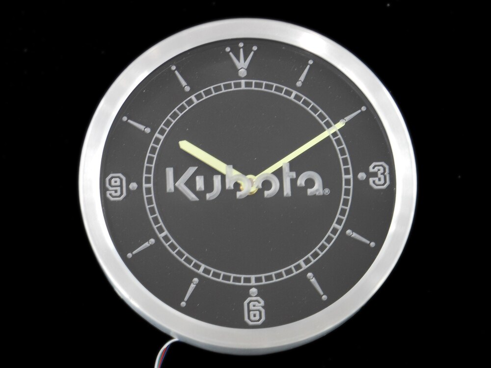 nc0176 Kubota Tractor Neon Light Signs LED Wall Clock