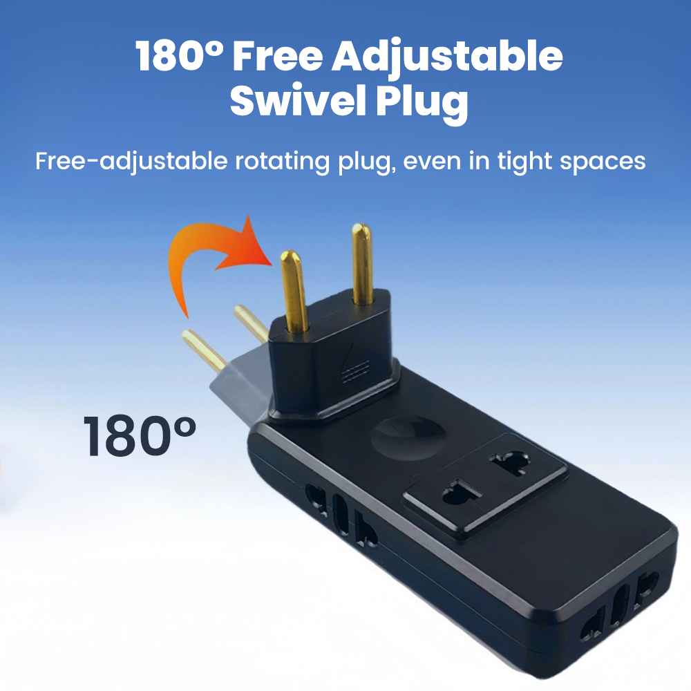 Elough EU-stekkeradapter 2-pins 4,8 mm voedingsadapter Opvouwbaar CN VS naar EU Europa Reisadapter AC-aansluiting converter
