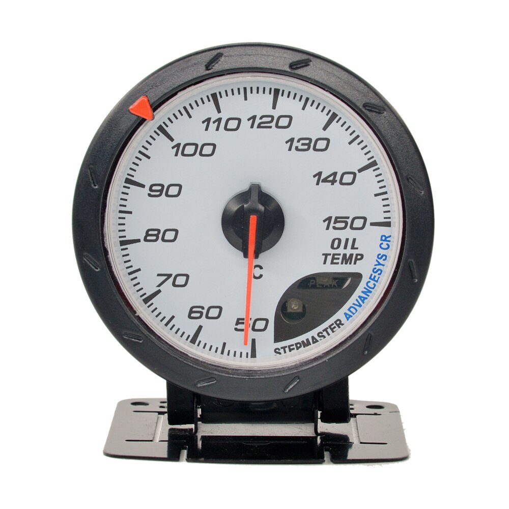 Dragon 60mm Auto Car Meter Boost Water Temp Oil Temperature Pressure Tachometer Volt Air Fuel Exhaust GAS RPM White Face Gauge: Oil temp