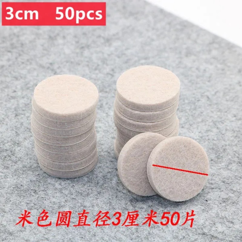Coussinets de pieds de chaise en feutre épais de 5mm, auto-adhésifs pour meubles muets, joint Anti-collision antidérapant, tapis de protection de sol en bois, 128 à 18 pièces: MULTI