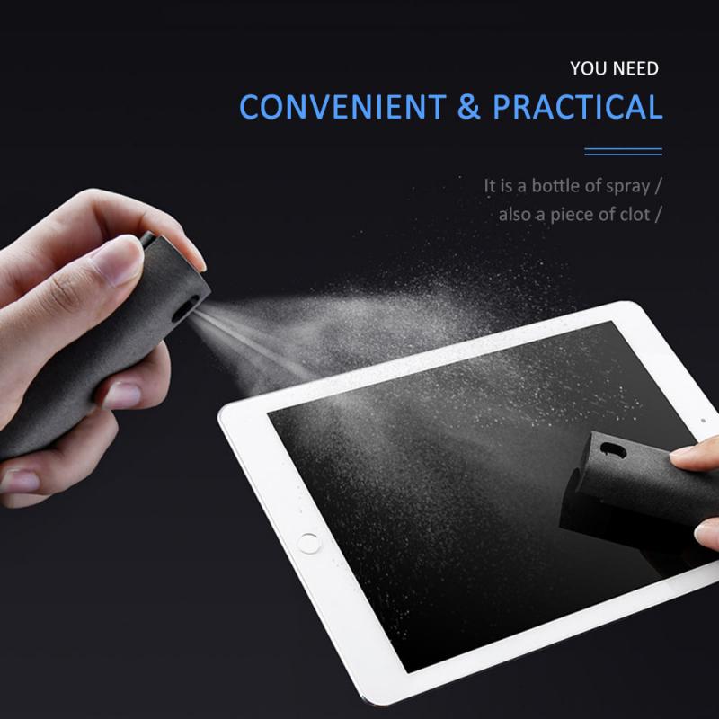 1Pcs Draagbare Tablet Mobiele Pc Screen Cleaner Microfiber Doek Reinigen Artefact Opslag 2 In 1 Telefoon Screen cleaner
