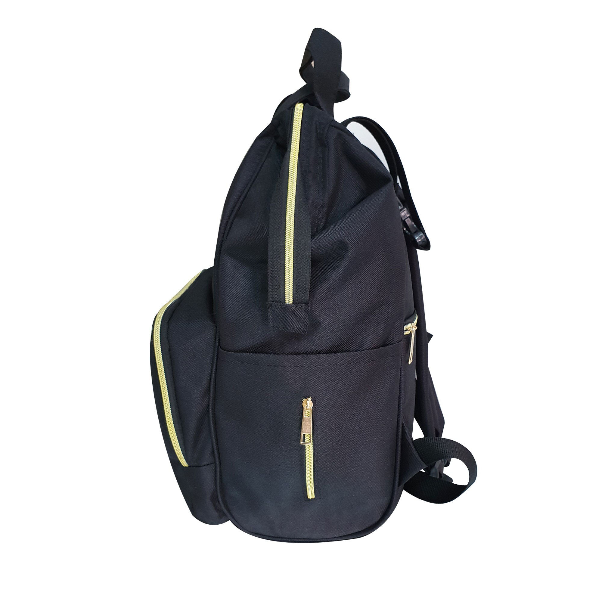 Mochila para madres de gran capacidad, bolsa de pañales para bebés, gris,