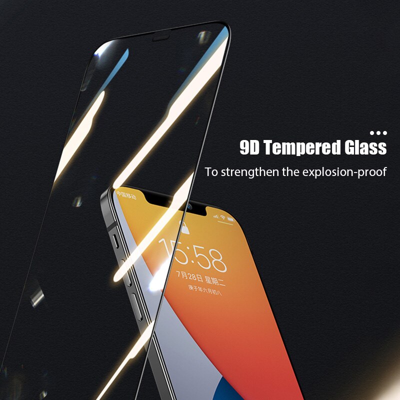 2IN1 full cover glass for iphone 13 12 11 Pro max mini screen protector iphone XS max mini 8 7 6 6s plus X XR camera glass