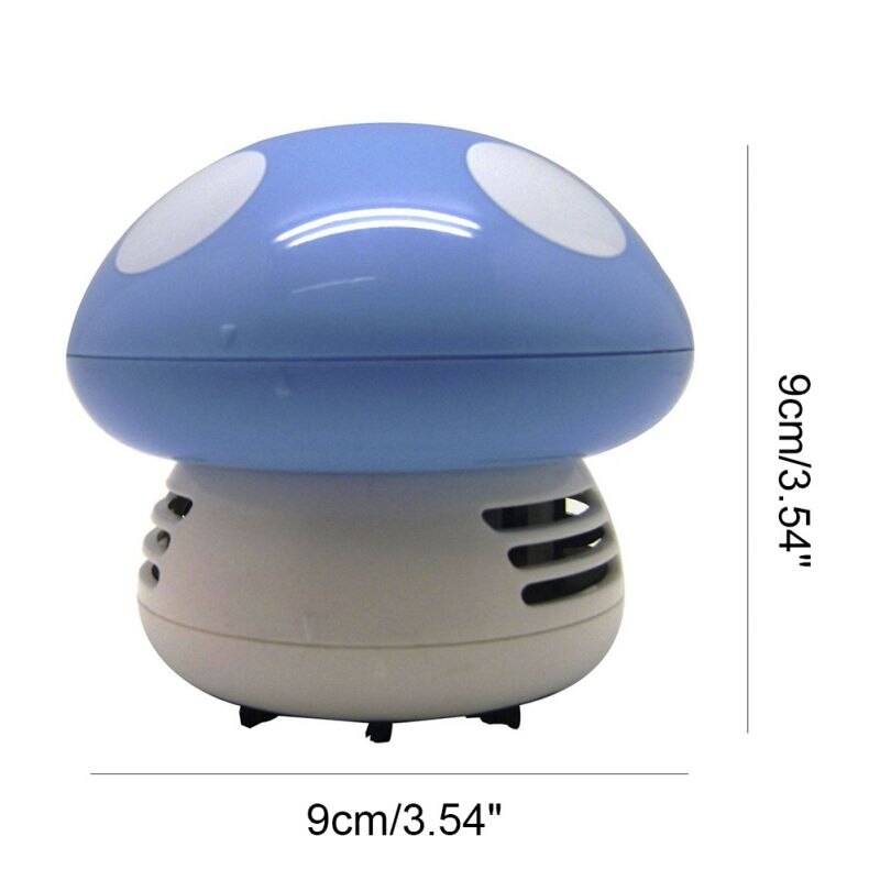 Mini Vacuum Cleaner Cute Mini Mushroom Corner Desk Table Dust Vacuum Cleaner For Car Home Computer Sweeper Household Cleaning: L