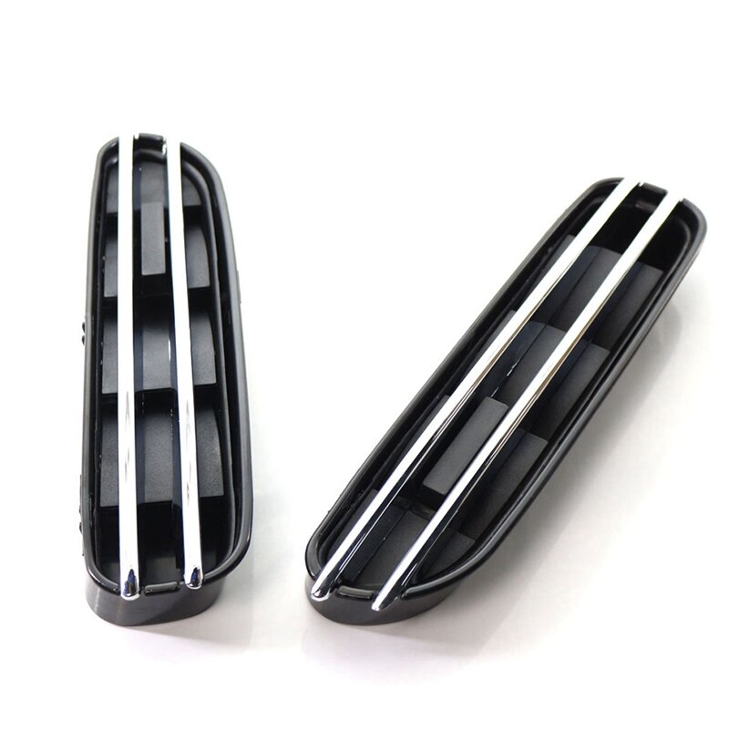 2Pcs Car Air Flow Side Fender Vents Mesh Grill For-BMW E60 M5 E61 E39 E90 M3 E90