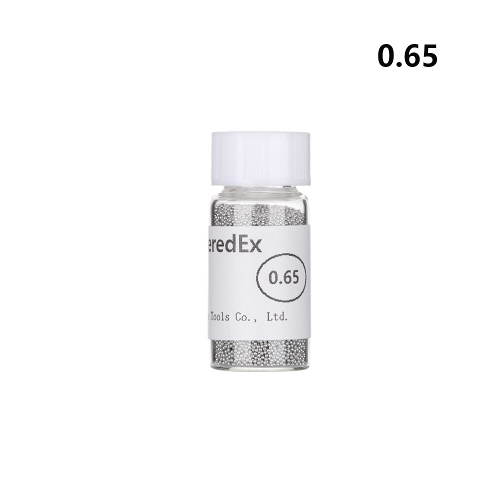 1 Bottle Reballing Balls BGA Solder Ball Leaded BGA Rework Repair Tools (0.2 0.25 0.3 0.35 0.4 0.45 0.5 0.55 0.6 0.65 0.76 ): 0.65mm