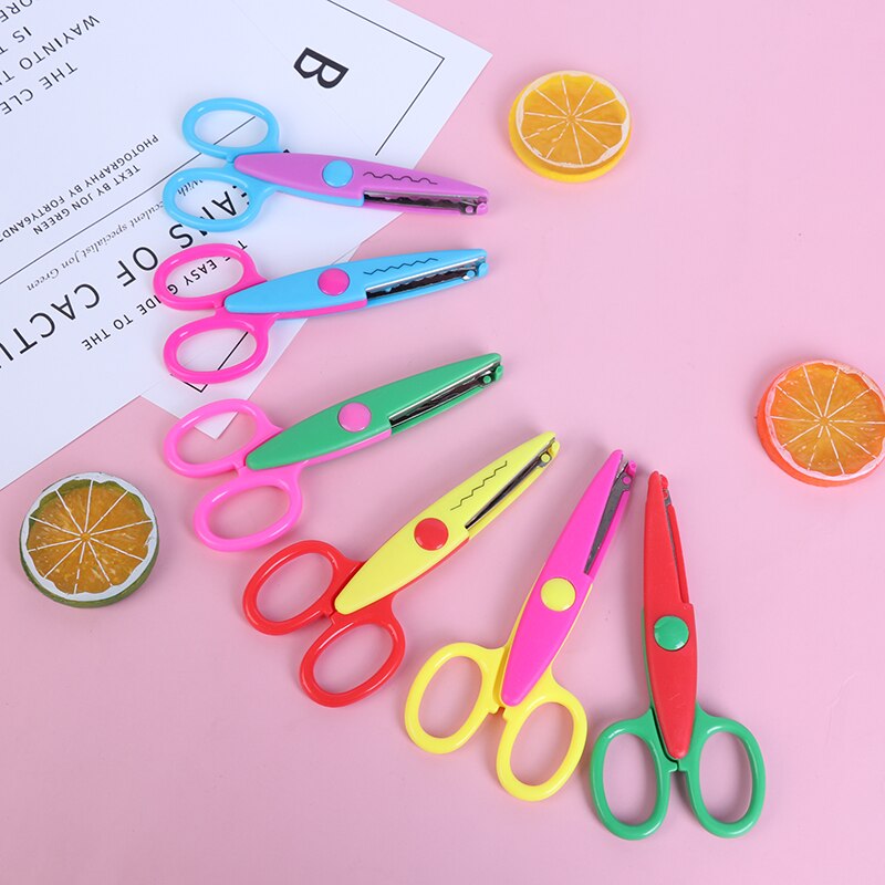6PCS DIY Laciness Zig Zag Handmade Pinking Photo Cut Handicraft Scrapbook Album Scissor Shear Craft Diary School Paper