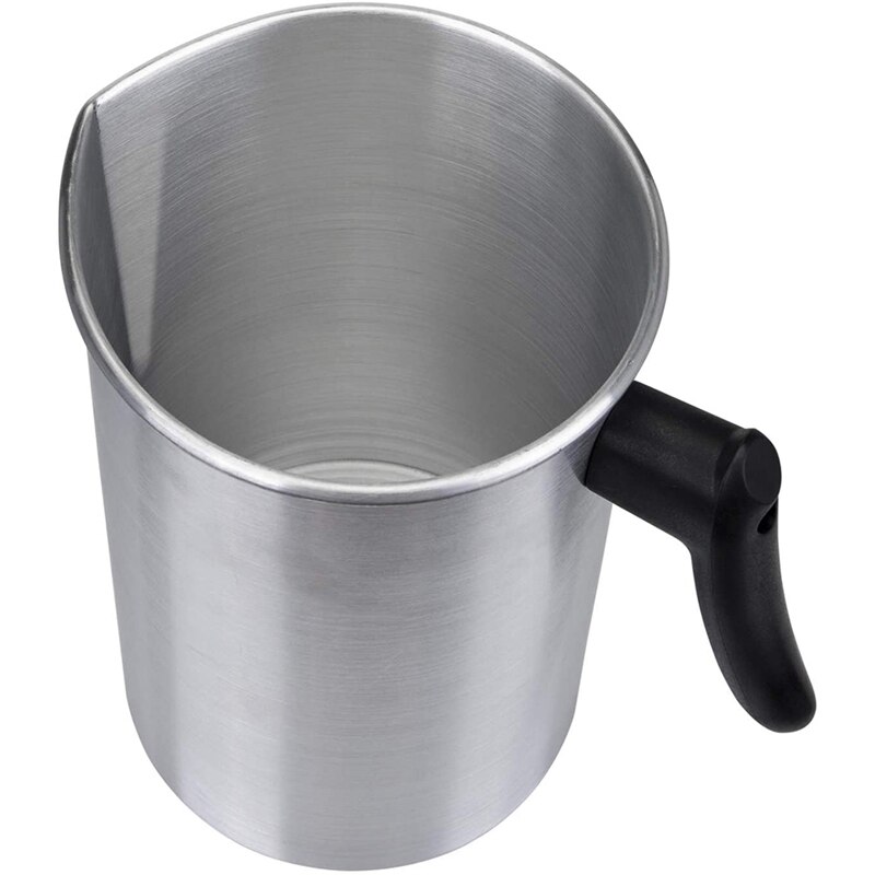 Pot verseur de fabrication de bougie de 4 livres, Pot de fonte de cire de bec verseur de pichet de fabrication de bougie en aluminium