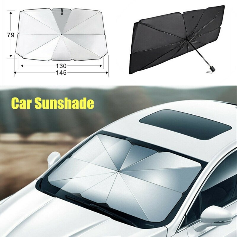 Auto Windschutzscheibe Abdeckung Sonnenschirm UV Schutz Auf Sonne Schild Universal Vorne Hinten Innen Sommer Schatten Visier Zubehör