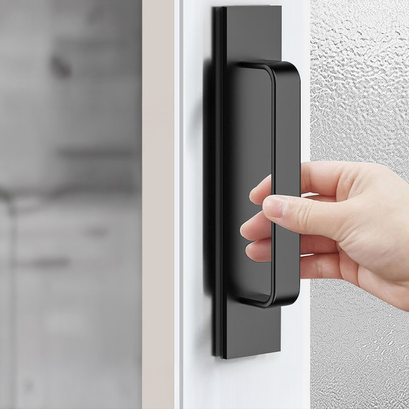 Glazen deurgreep met zuignap - Geen boor Universele trekgreep voor schuifdeuren, kasten en ramen, eenvoudig te installeren ladehandgreep