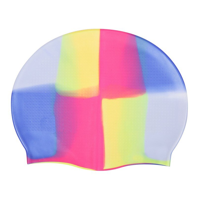 silicone swimming cap unisex waterproof swimming cap soft multicolor