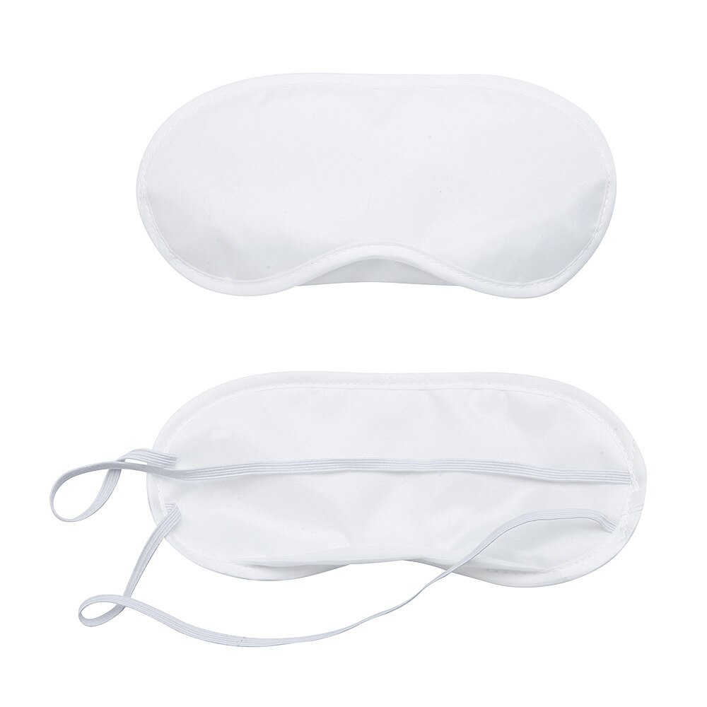 Máscara de dormir de aviación portátil ayuda para dormir descanso ojo máscara antifaz para tapar los ojos parche de protección Unisex vendaje elástico al por mayor: White