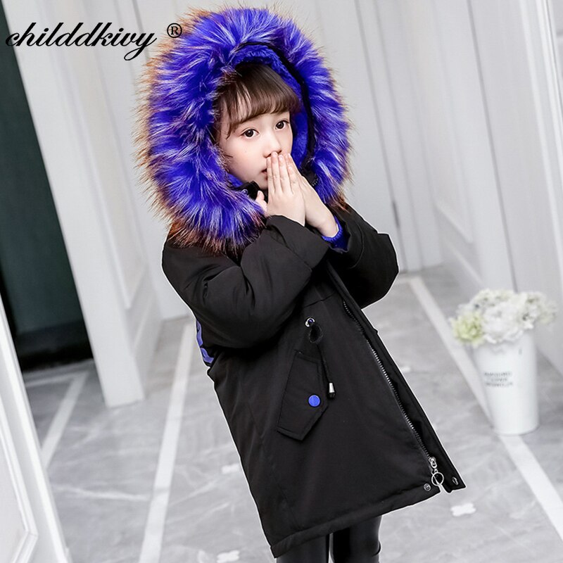 Children's Winter Jacket Girls Cotton-padded Jacket Baby boy clothes Kids Outerwear Baby girls Snowsuit Boy's cotton coat 3-10Y