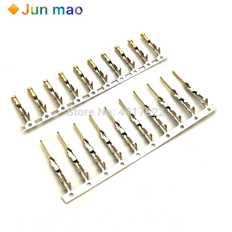 2.54mm Dupont reed Dupont Jumper Wire 2.54 Dupont languette Connector Terminal Pins Crimp Femal Male Pin Gold and Tin Plating
