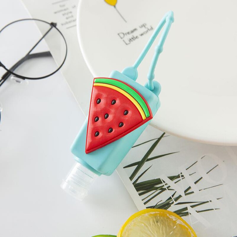 30ML Silicone Hand Sanitizer Holder Travel Portable Safe Gel Holder Hangable Liquid Soap Dispenser Containers Multiple styles: D