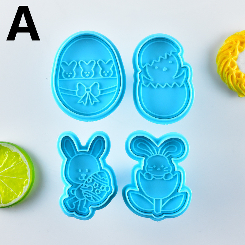 4 Stuks Cookie Mold Geen Geur Hittebestendige Plas... – Grandado