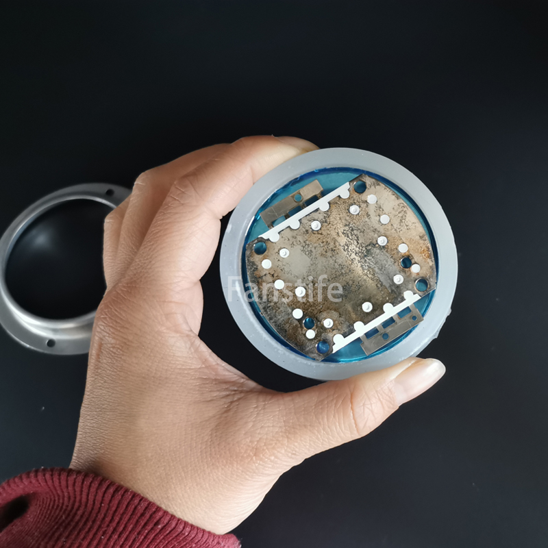 30 graders 66mm optisk glaslinse til 20w 30w 50w 100w 120w 150w højtydende led'er 30 ° linser med ramme i rustfrit stål