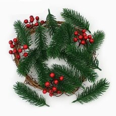 5/10 stücke Weihnachten Künstliche Grün Kiefer Zweige Künstliche Blume Pflanze Hochzeit Weihnachten DIY Hause Weihnachten Baum Dekoration: Pine Needle 10CM / 10PCS