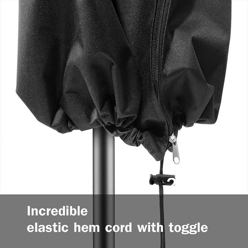 Patio Umbrella Cover Waterproof Parasol Cover with Zipper Anti Dust Wind and Rain for Cantilever Umbrellas