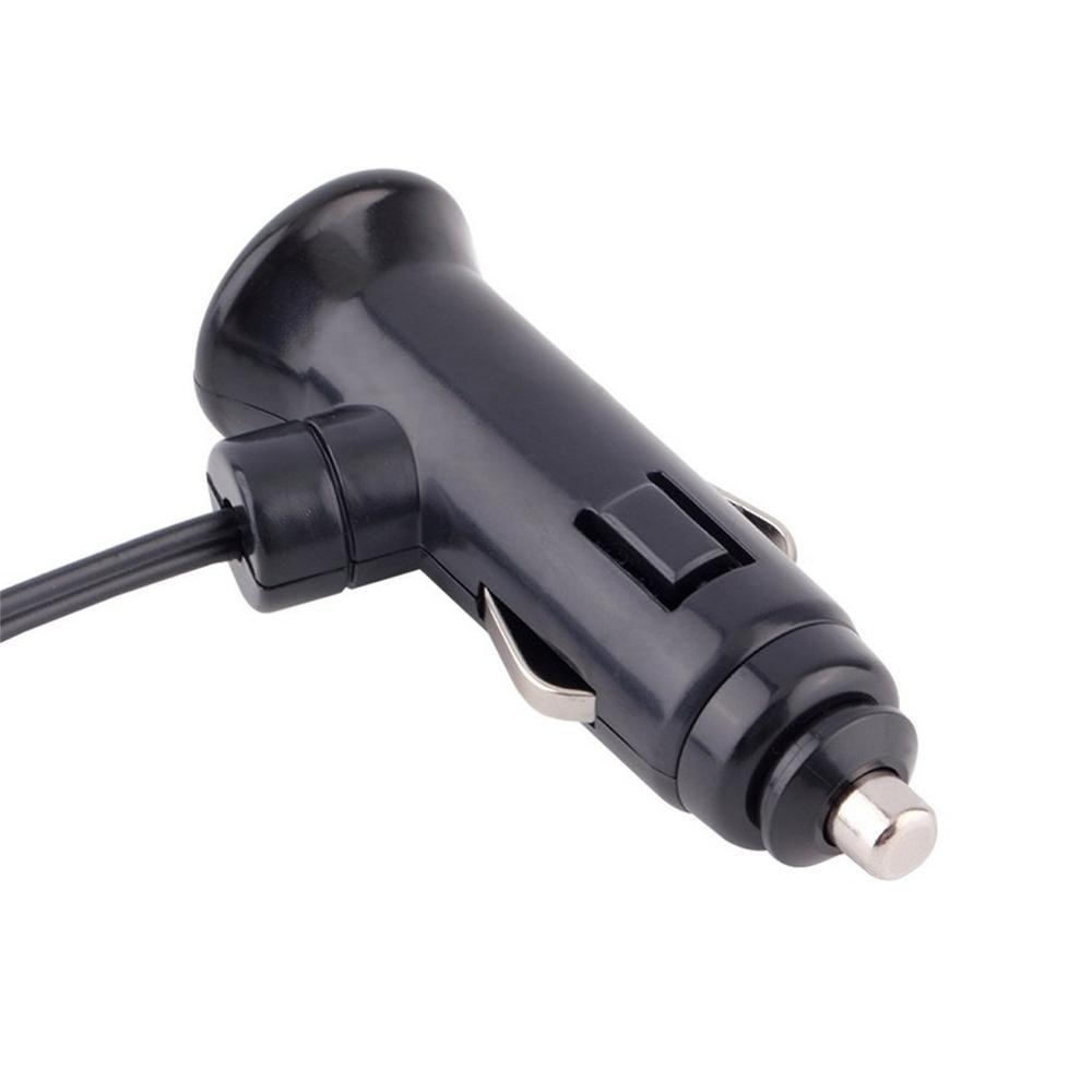 Black Universal Dual Socket 2 USB Port Car Vehicle Cigarette Lighter Splitter DC 12V/24V Car Charger Adapter Power Socket
