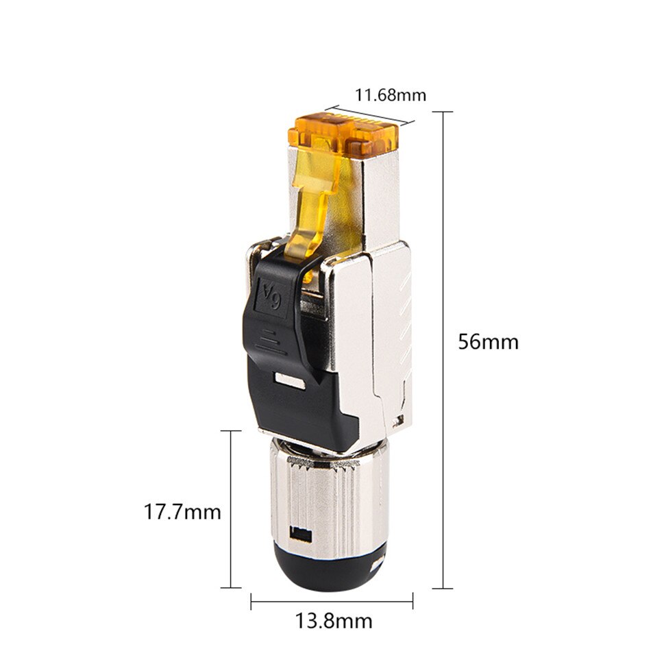 Conector Cat8 RJ45, Cable Ethernet 40G, adaptador de crimpadora sin blindaje, Cable Lan RJ45, extensión de red, enchufe de red rj 45 Cat 8