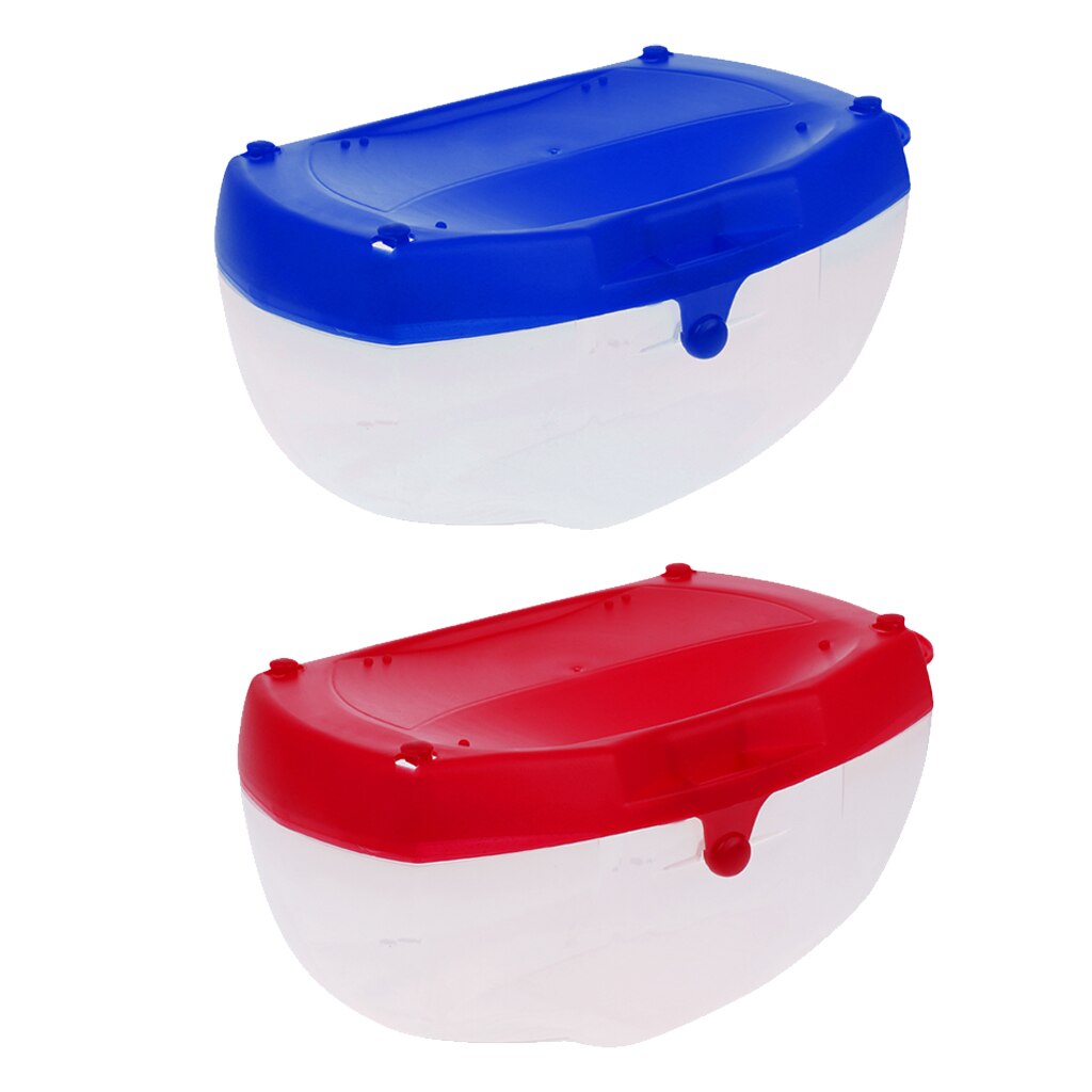 2 st tunga hårda dykmask förvaringsboxfodral, snorkelglasögon simglasögonskydd, behållare genomskinlig