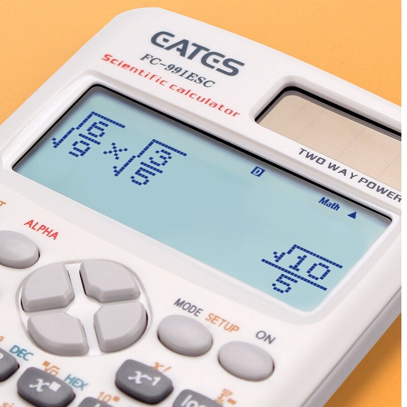 FX-991ES-C-calculadora científica Original, dispositivo con batería solar de dos vías para la Oficina y la escuela, 471 funciones
