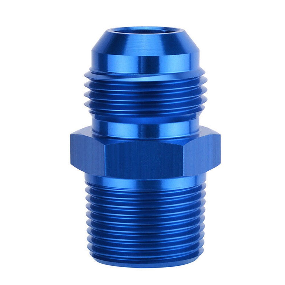 Areyourshop bil 1pc an4 an6 an8 an10 an12 npt rett fyringsolje luftslangetilpasning hannadapter blå bil biltilbehør