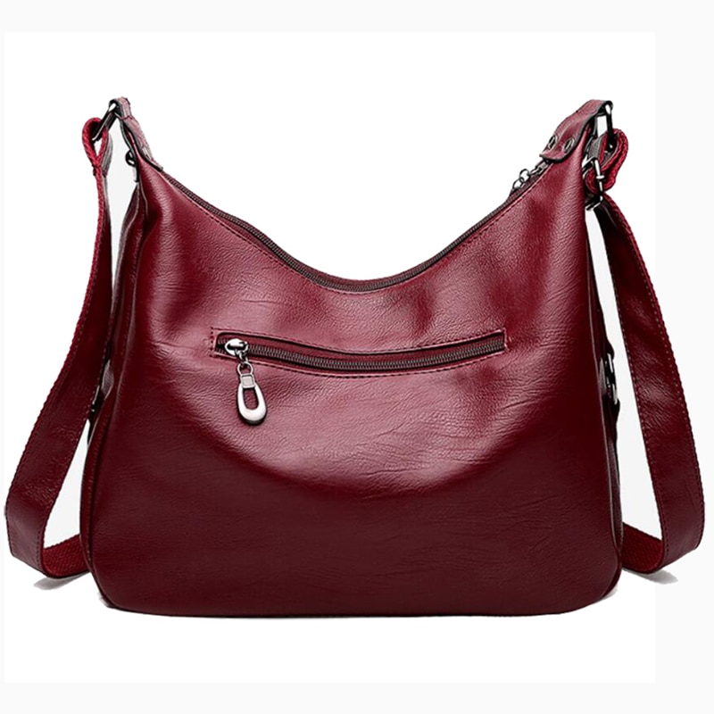 Kvinder retro blød pu læder taske mærke messenger bag kvindelig stor kapacitet håndtaske totes taske til kvinder skuldertasker
