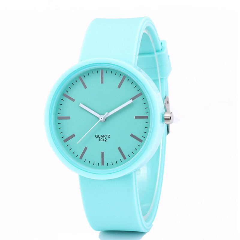 Ins Trend Candy Color Wrist Watch Women's Watches Korean Silicone Jelly Watch Reloj Mujer Clock for Women