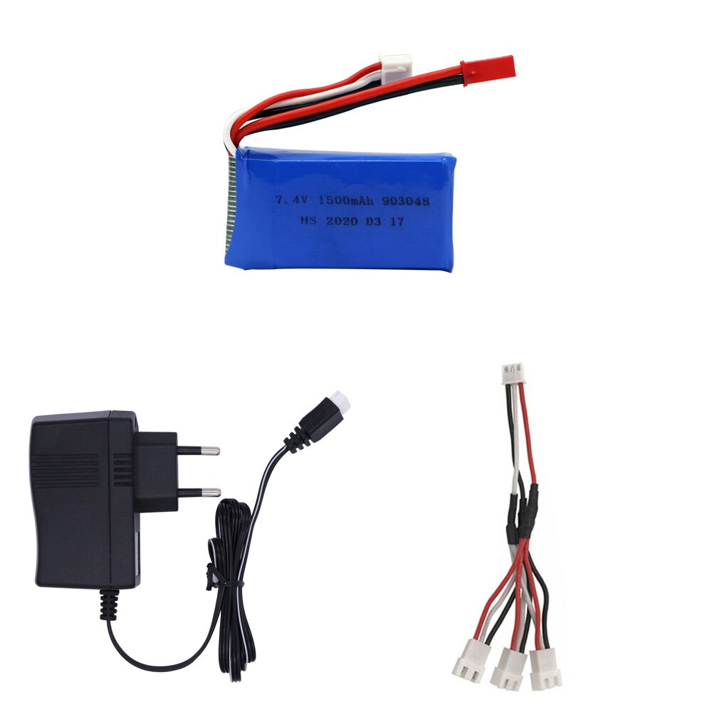 Battery and Charger cable set For Wltoys V353 A949 A959 A969 A979 k929 upgrade 1500mah 7.4V Battery For RC Cars Helicopter Boats: 1B EU C