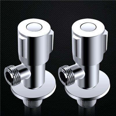 Filling Valves 304 Stainless Steel Angle Valves 1/2"Male x 1/2" Male Bathroom Bidet Valve Bathroom hardware Kitchen Sink Valve: 2 pieces