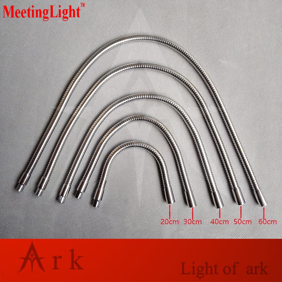 DIY 2pCS/lot m10 male screw +female thread Soft Light metal Flexible conduit metal gooseneck hose serpentine tube clamp lamp