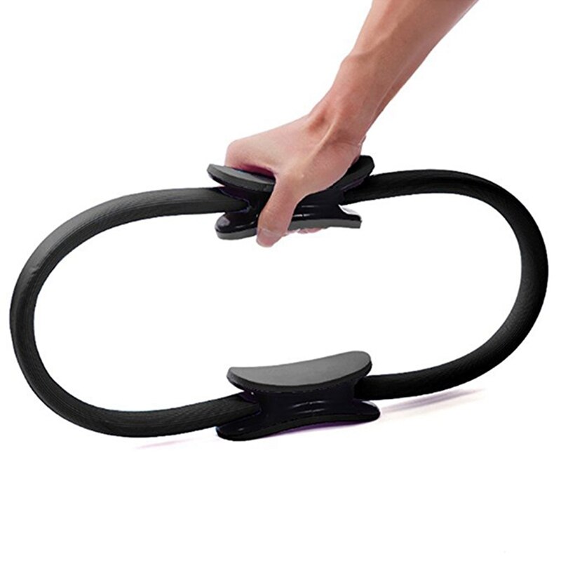 2 st pilatesring magisk cirkel kroppssport träning fitness styrka yogaverktyg-svart & lila