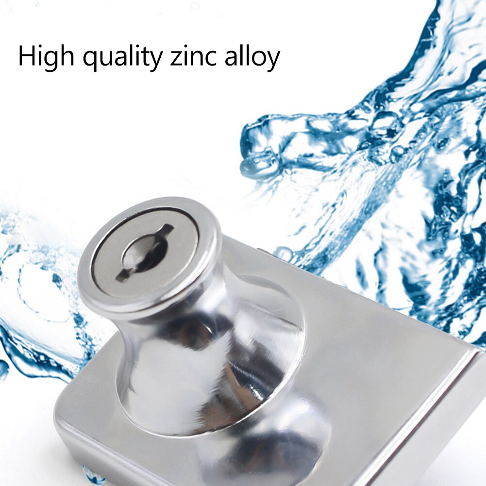 Glass Wine Cabinet Door Lock Zinc Alloy Mobile Phone Counter Lock Glass Cabinet Lock Display Showcase Glass Locks