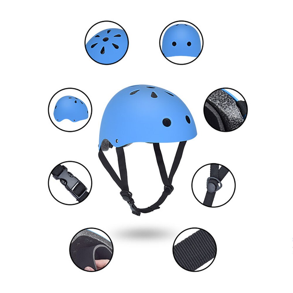 7PCS Children Sports Safety Protection Gear Skates Skaters Protective Set Ice Skating Hand Helmet Knee Pad Elbow Wrist Protector