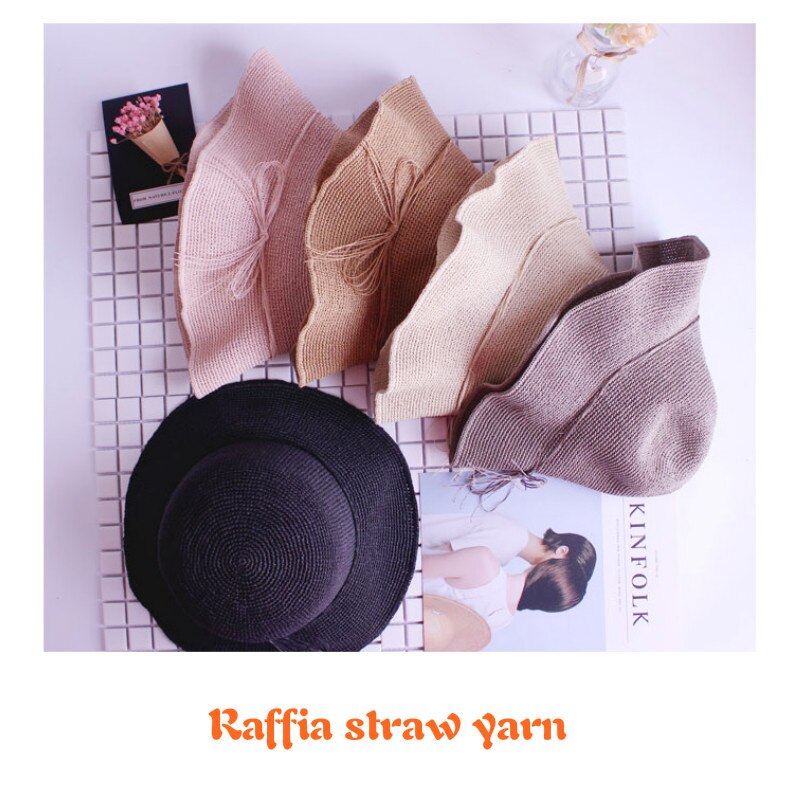 Sommerhue garn garn til strik 500 g/ lot raffia halmgarn hæklegarn til håndlavede hatte kurve håndværk